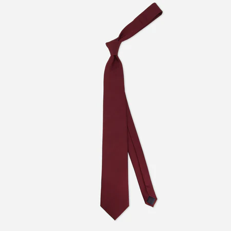 Grosgrain Solid Burgundy Tie