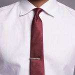 Grosgrain Solid Burgundy Tie