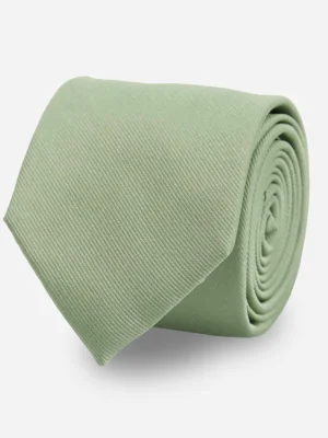 Grosgrain Solid Sage Green Tie