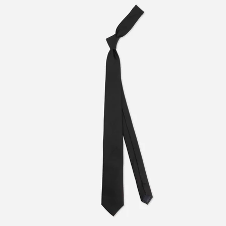 Grosgrain Solid Black Tie