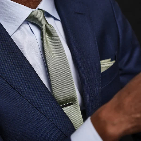 Grosgrain Solid Sage Green Tie